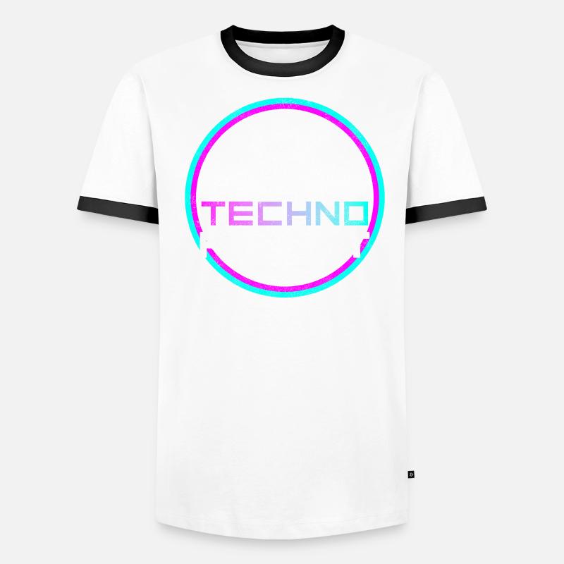 manger du sommeil techno répéter T-shirt contrasté Homme