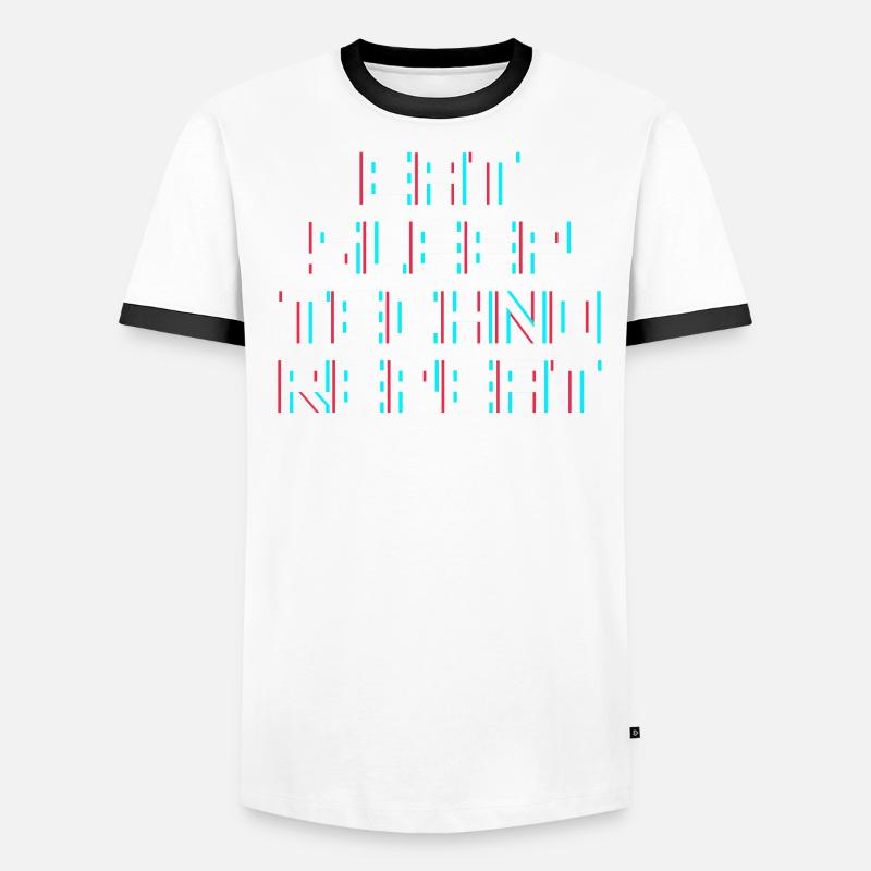 manger du sommeil techno répéter T-shirt contrasté Homme