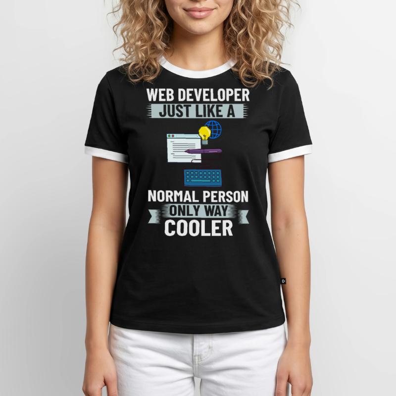 Web Development Web Developer Developer Manager Men's Ringer Shirt