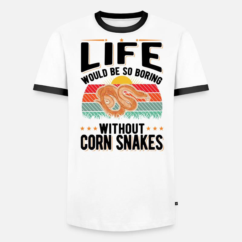 Corn Snake Cadeau Corn Snake T-shirt contrasté Homme