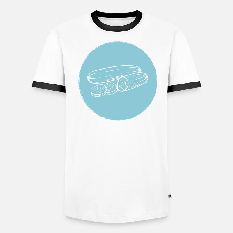 Concombre T-shirt contrasté Homme
