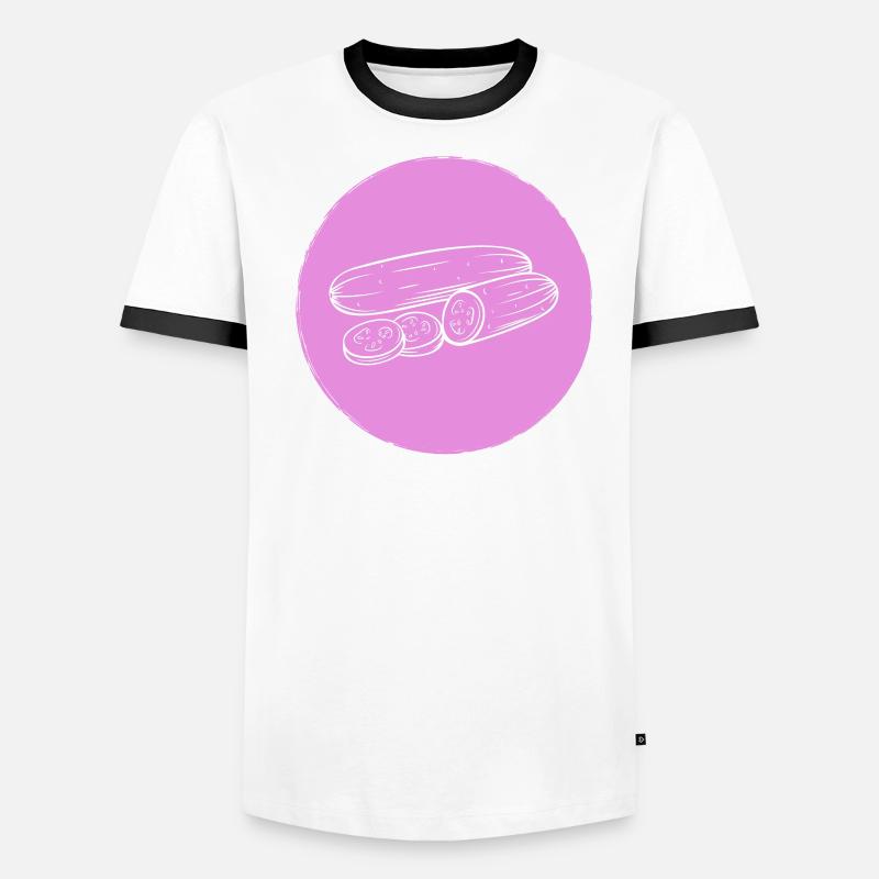 Concombre T-shirt contrasté Homme