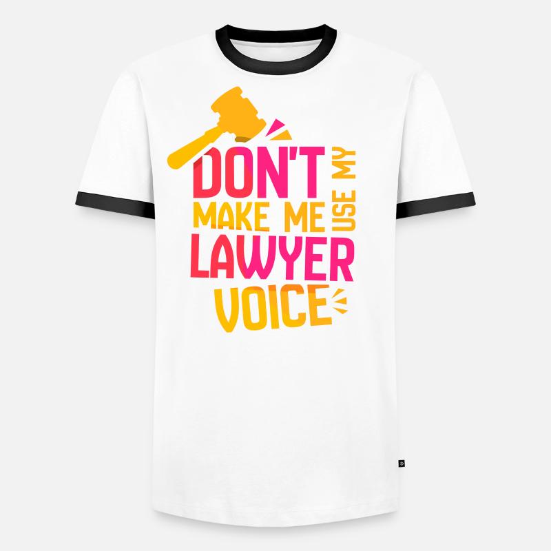 Me forcer à ne pas utiliser la voix de mon avocat T-shirt contrasté Homme