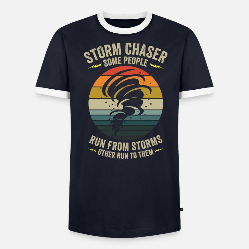 Storm Hunter Tornadoes Storm Chaser Cadeau T-shirt contrasté Homme