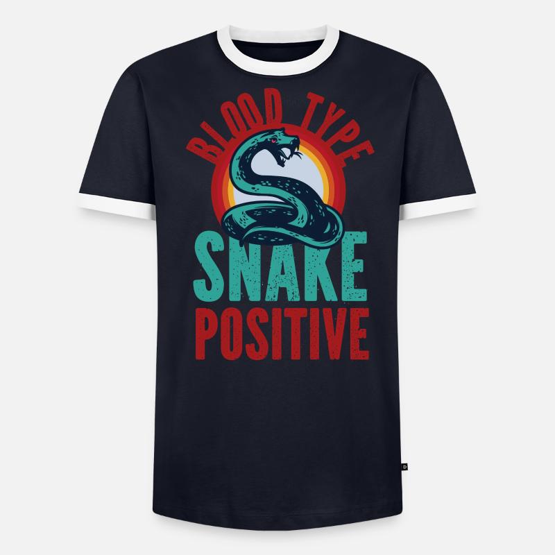 Serpent Serpent De Type Sanguin Serpent T-shirt contrasté Homme