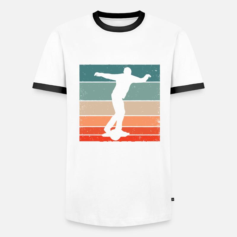Hoverboard Skating Männer Kontrast-T-Shirt