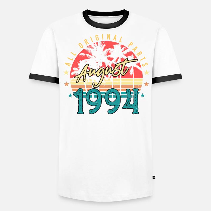 Année de construction Août 1994 T-shirt contrasté Homme