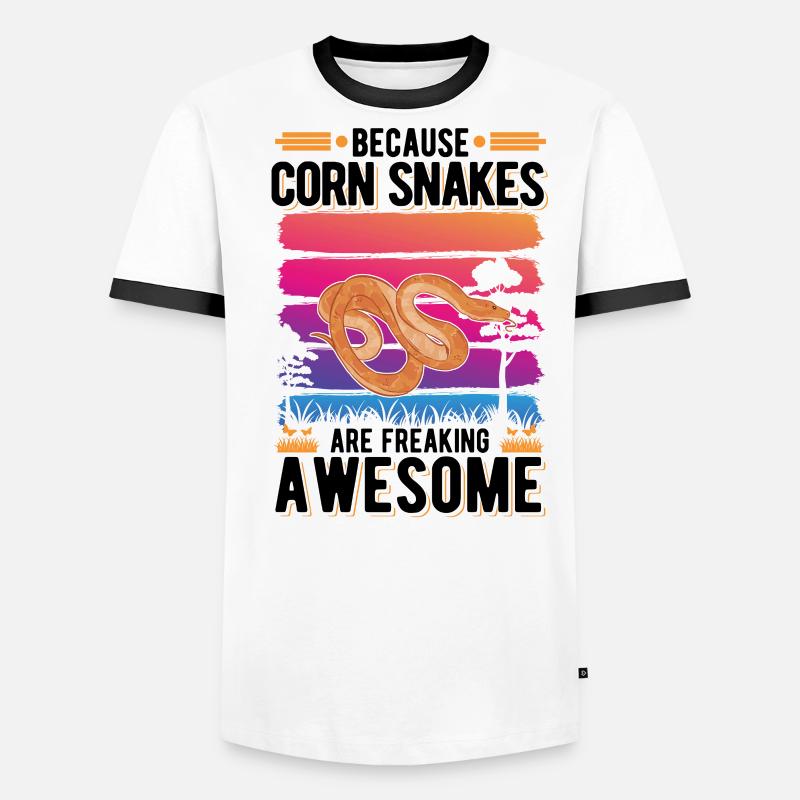 Corn Snake Cadeau Corn Snake T-shirt contrasté Homme