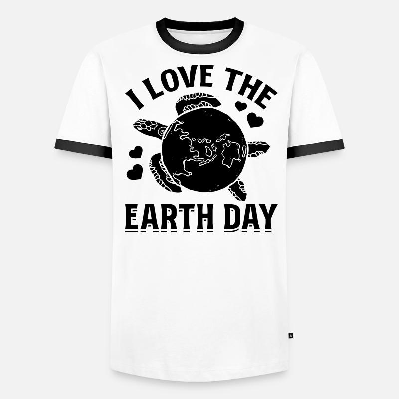 Turtle Earth Environment Turtle Lover Me Men's Ringer Shirt