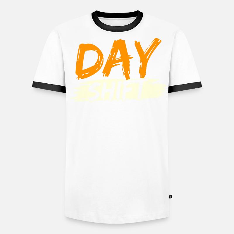 Poste de jour Travail posté Travail posté T-shirt contrasté Homme