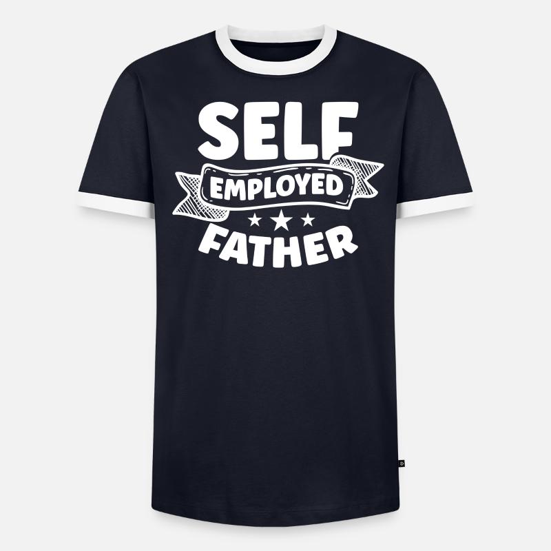Selbständiger Vater Freelancer Selbstständig - Männer Kontrast-T-Shirt - undefined