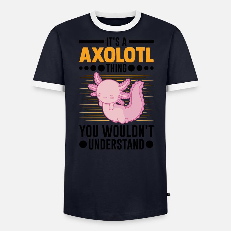 Axolotl Gift Tail Lurch Men's Ringer Shirt