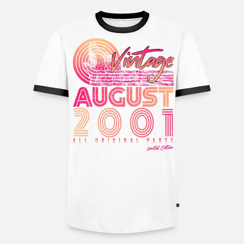Mois de naissance Août 2001 T-shirt contrasté Homme
