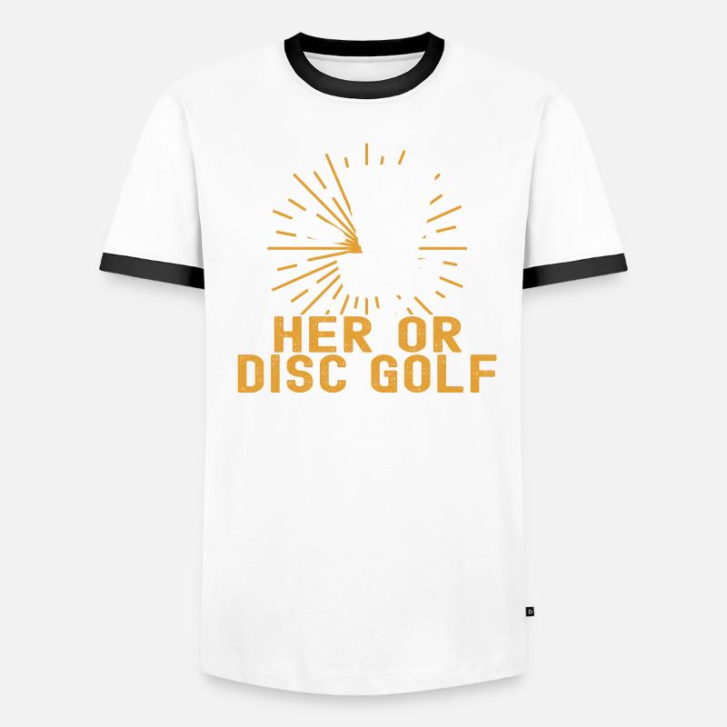 Disc Golf Disc Golfer Männer Kontrast-T-Shirt
