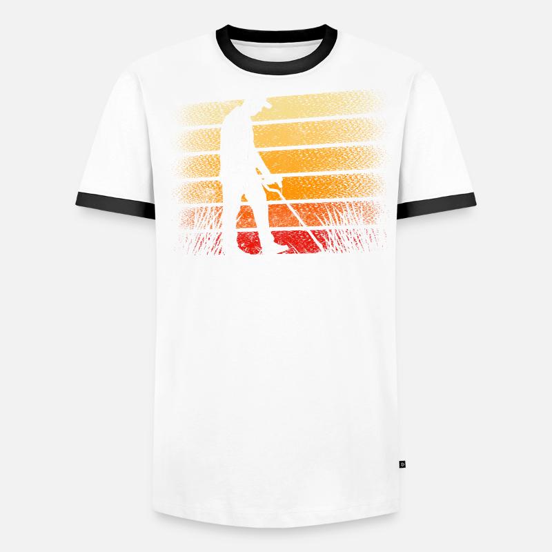 Magnetflüsterer Magnetfischen Magnetfischer Männer Kontrast-T-Shirt