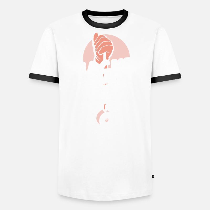 Magnetfischen Magnet Magnetfischer Männer Kontrast-T-Shirt