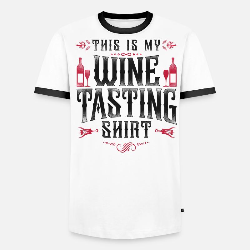 Sommelier Wine Drinking Tasting Men's Ringer Shirt