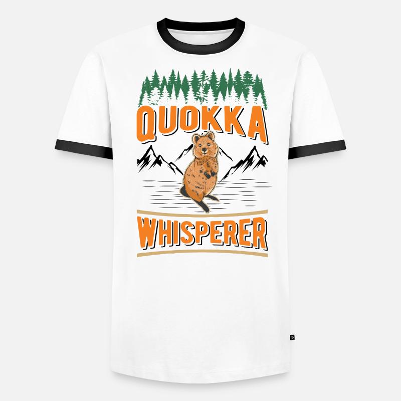 Quokka Whisperer Kangourou à queue courte T-shirt contrasté Homme