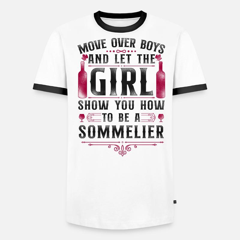 Sommelier Wine Drinking Tasting Men's Ringer Shirt