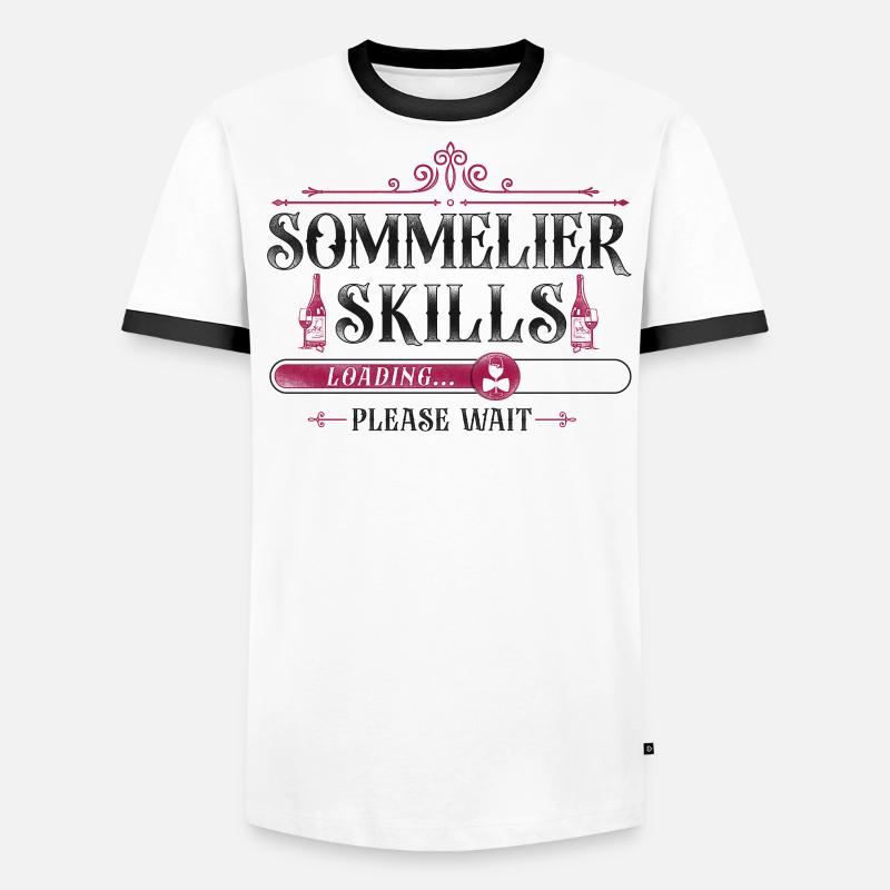 Sommelier Wine Drinking Tasting Men's Ringer Shirt