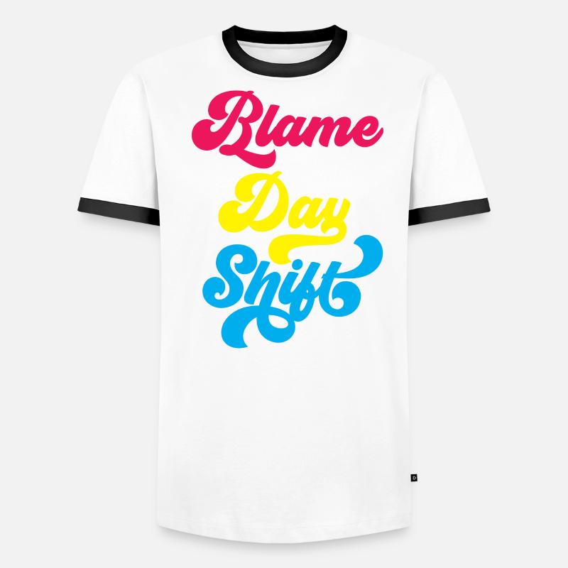 Die Tagesschicht Verantwortlich Machen Beruf Männer Kontrast-T-Shirt