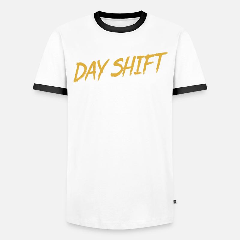 Poste de jour Travail posté Travail posté T-shirt contrasté Homme