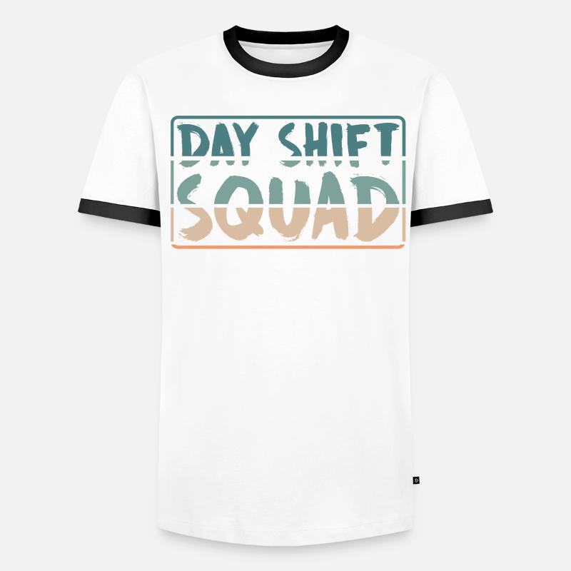 Équipe Day Shift Proverbes Shift Work Day Shift T-shirt contrasté Homme