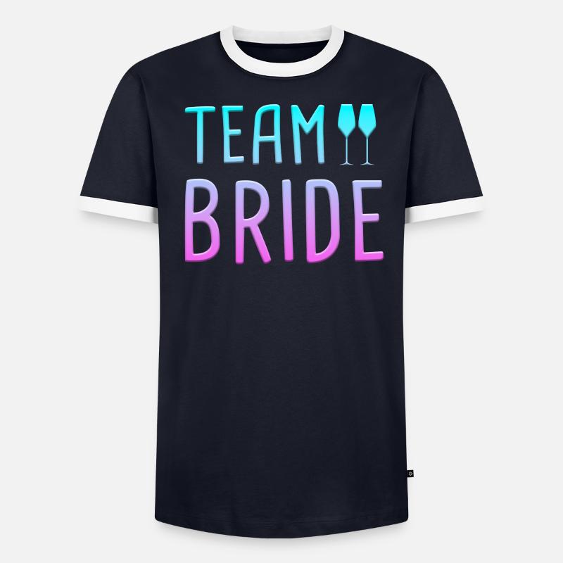 team bride Männer Kontrast-T-Shirt
