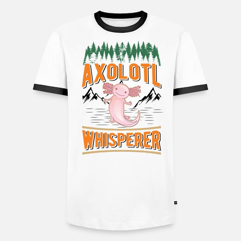Axolotl Whisperer Tail Lurch Men's Ringer Shirt