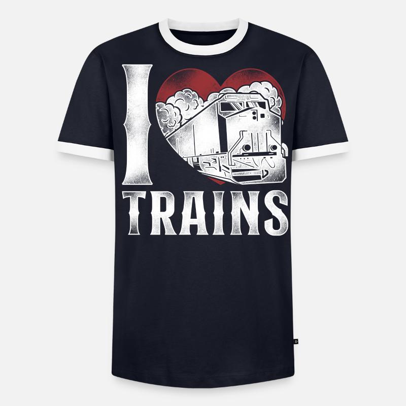 Freight Diesel Train Driver - Männer Kontrast-T-Shirt - undefined