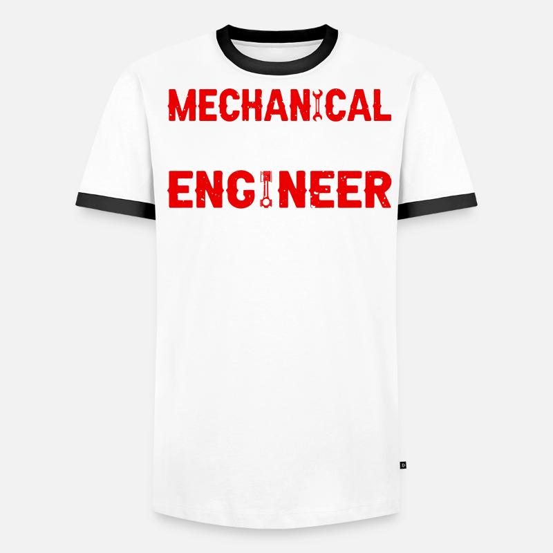 Mechanics Engineer Mechanical Engineering Men's Ringer Shirt