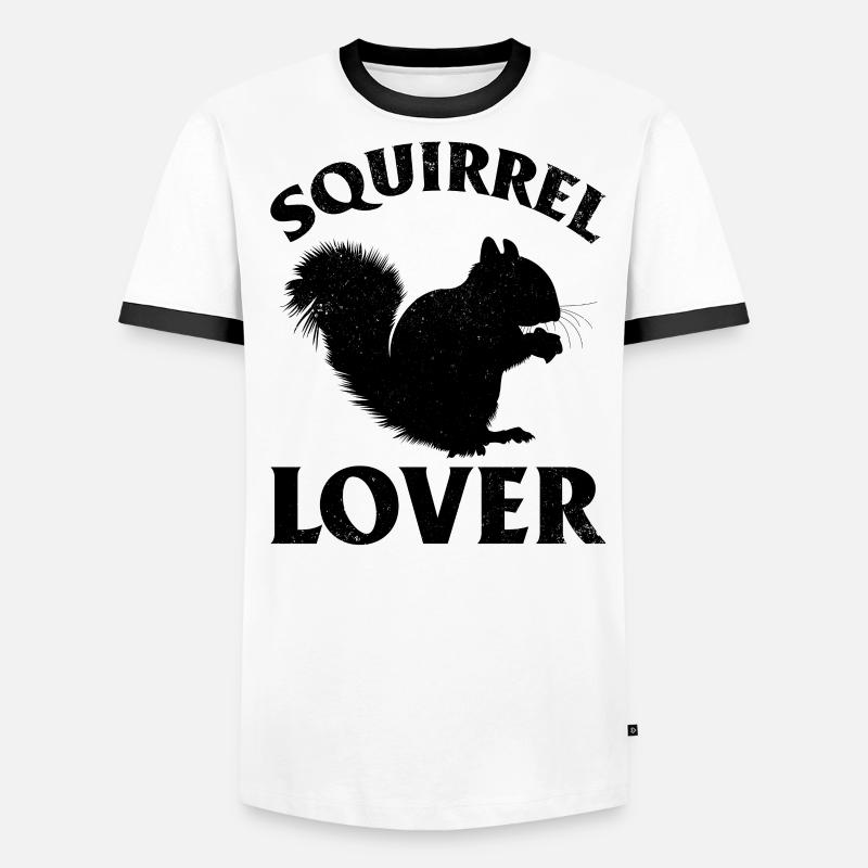 Squirrel Lover Cool Squirrel Men's Ringer Shirt