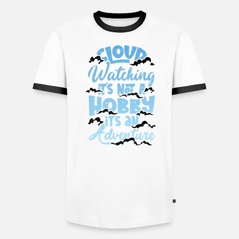 Cloud Watcher Meteorology Cloud Watching Men's Ringer Shirt