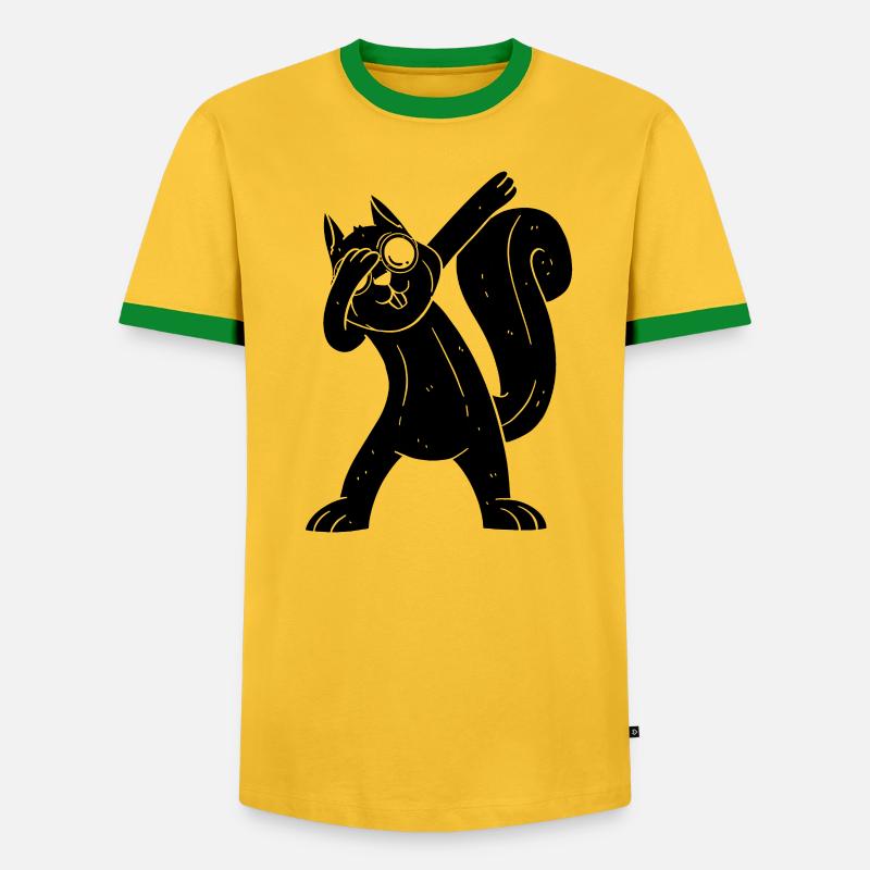 Eichhörnchen, cooles Eichhörnchen mit - Männer Kontrast-T-Shirt - undefined