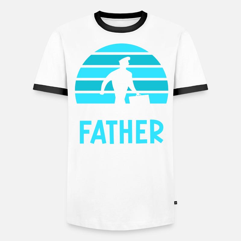 Selbständiger Vater Freelancer Selbstständig Männer Kontrast-T-Shirt