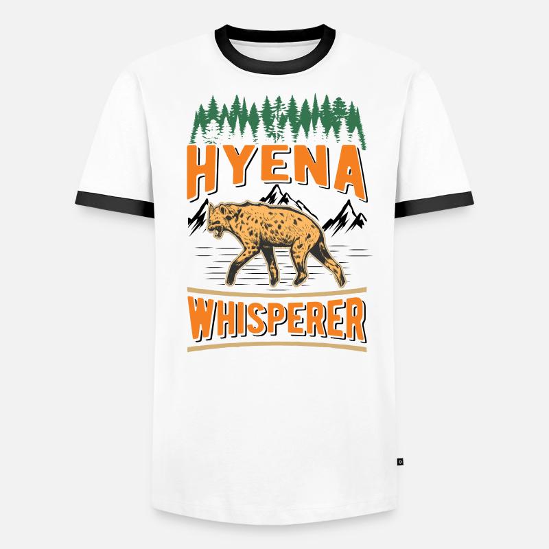 Hyänen Flüsterer Erdwolf Hyena Männer Kontrast-T-Shirt