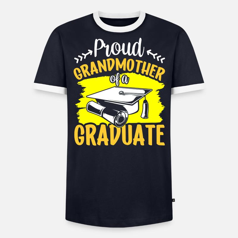 Stolze Großmutter Eines Absolventen Absolvent - Männer Kontrast-T-Shirt - undefined
