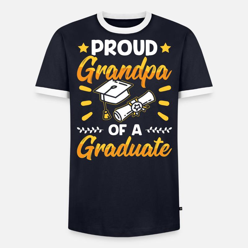 Stolzer Großvater Eines Absolventen Absolvent - Männer Kontrast-T-Shirt - undefined