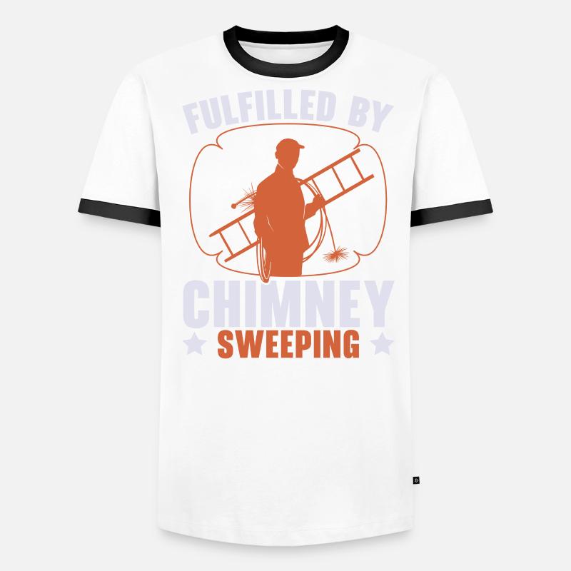 Rempli de chuchoteur de cheminée de ramoneur T-shirt contrasté Homme
