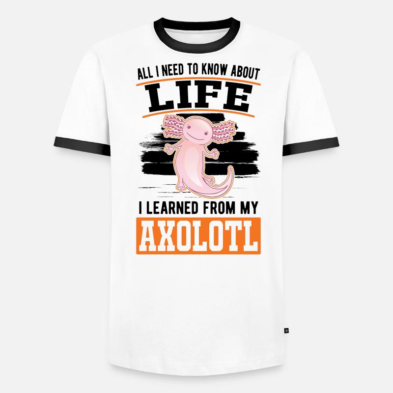 Axolotl Gift Tail Lurch Men's Ringer Shirt