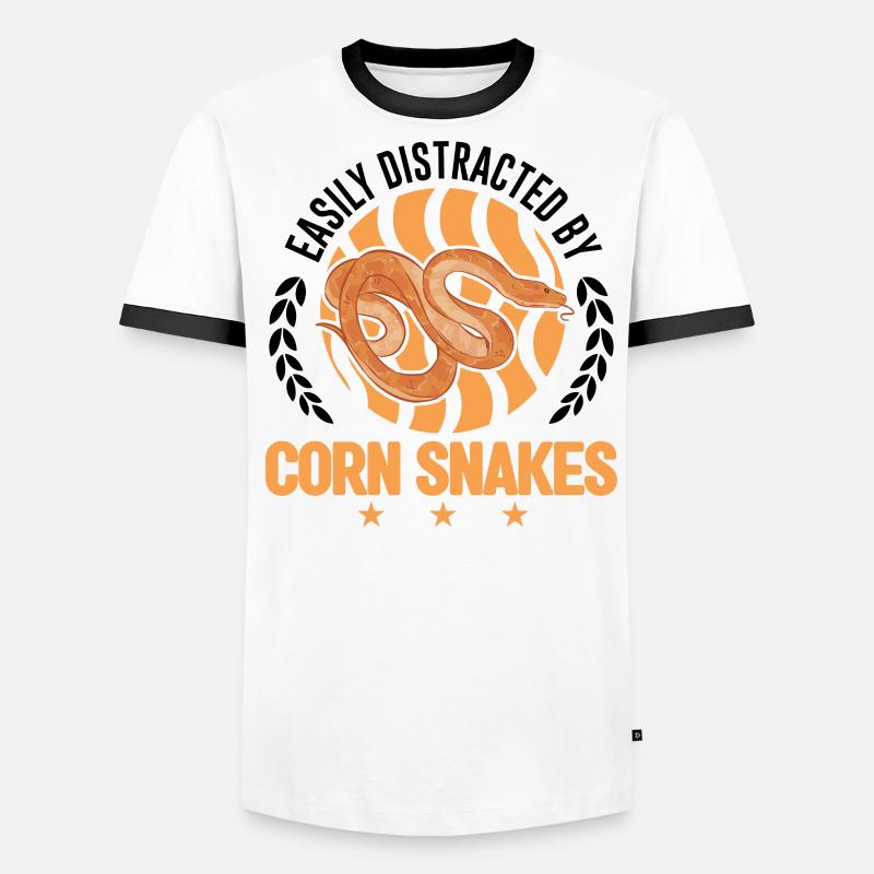 Facilement distrait par Corn Snakes Corn Snake T-shirt contrasté Homme