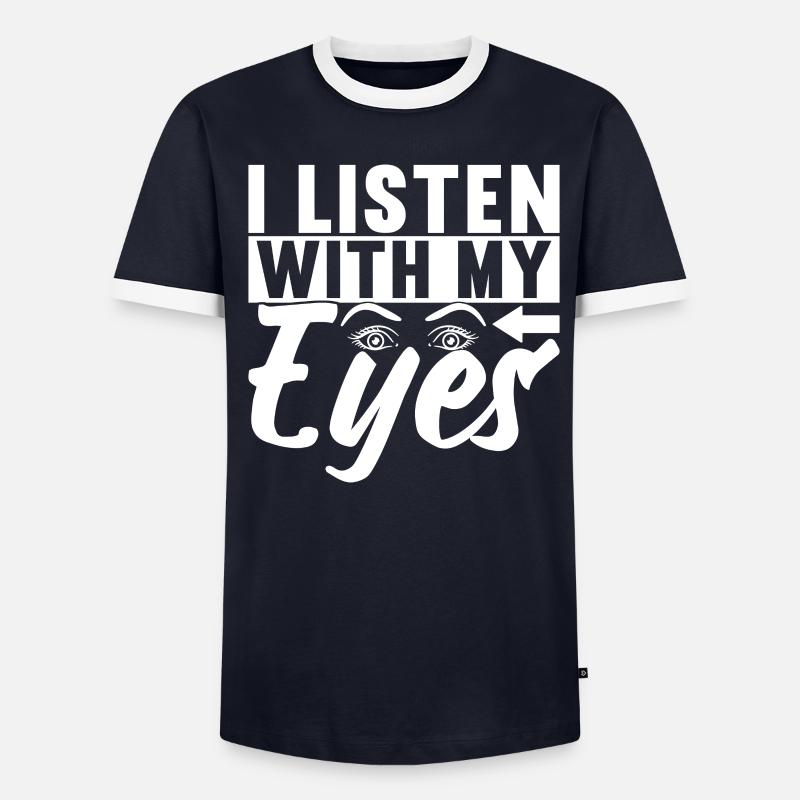 Deaf Deaf-mute Deaf Men's Ringer Shirt