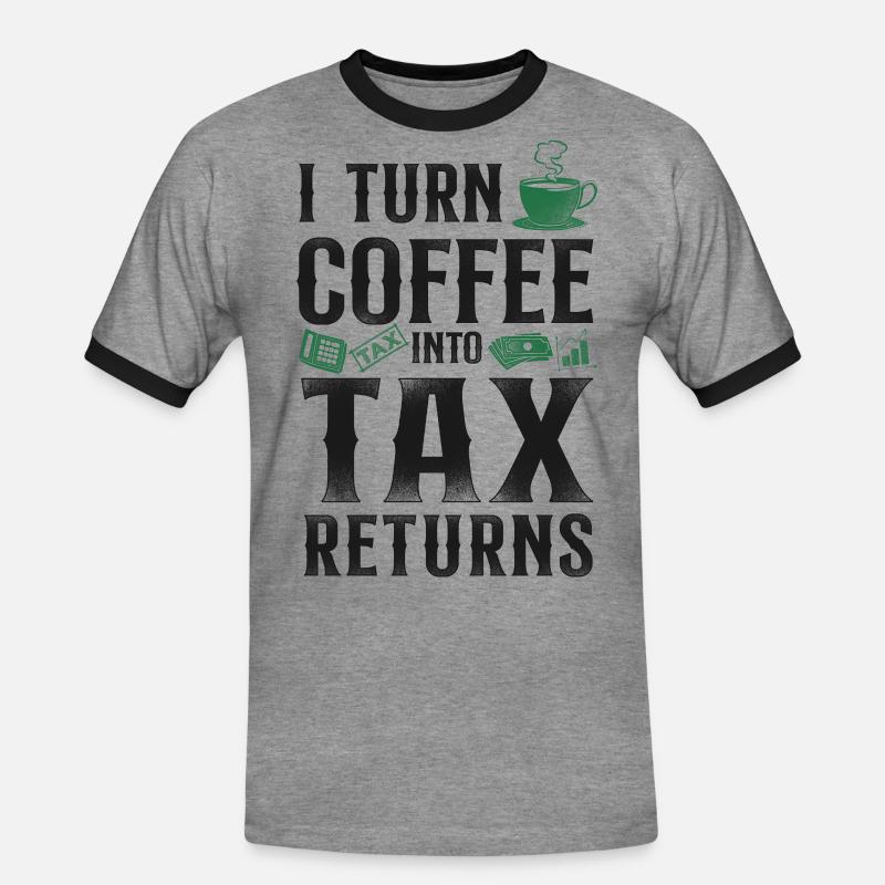 Comptable Comptable Comptable Comptabilité - T-shirt contrasté Homme - gris chiné/noir