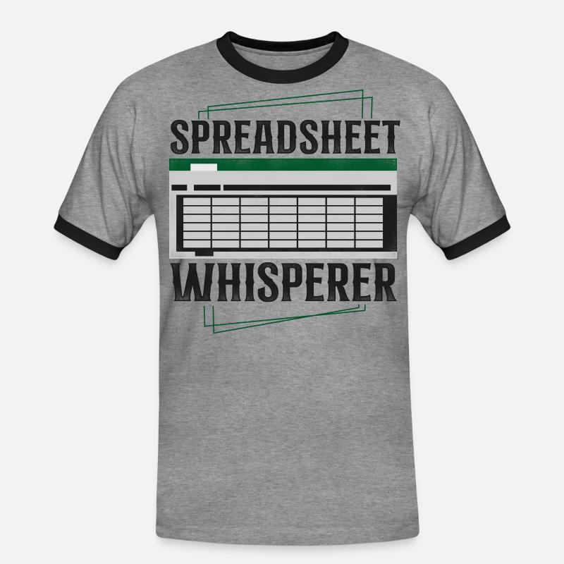 Comptable Comptable Comptable Comptabilité - T-shirt contrasté Homme - gris chiné/noir