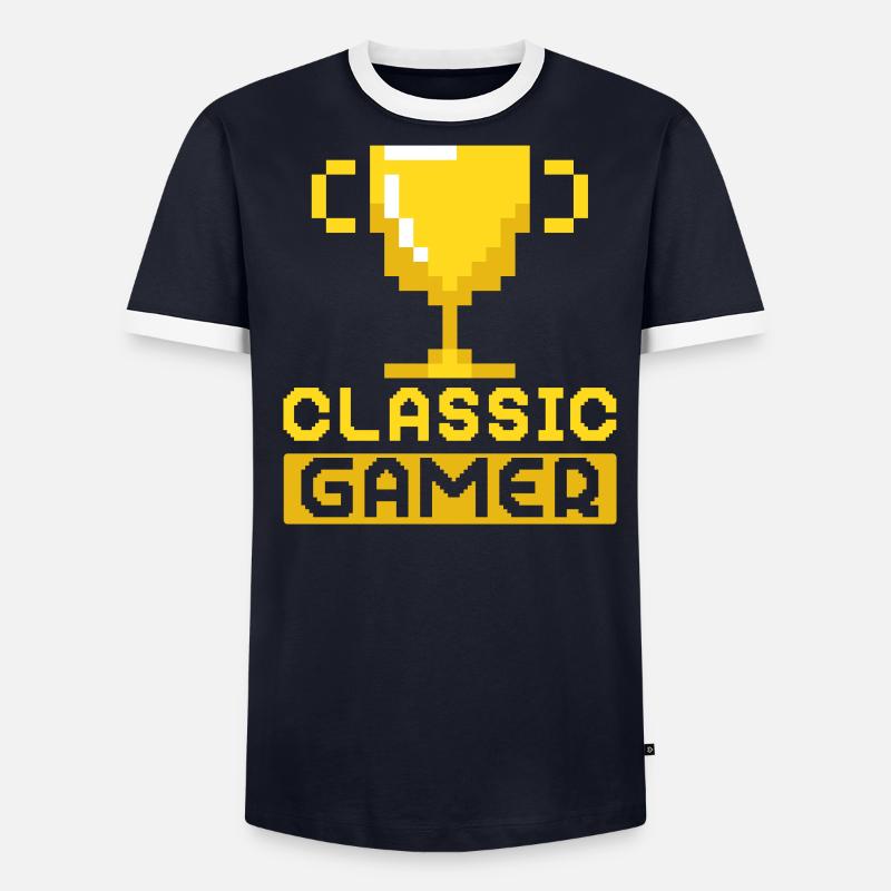Jeux d’arcade Jeu vidéo Nerd Streamer T-shirt contrasté Homme