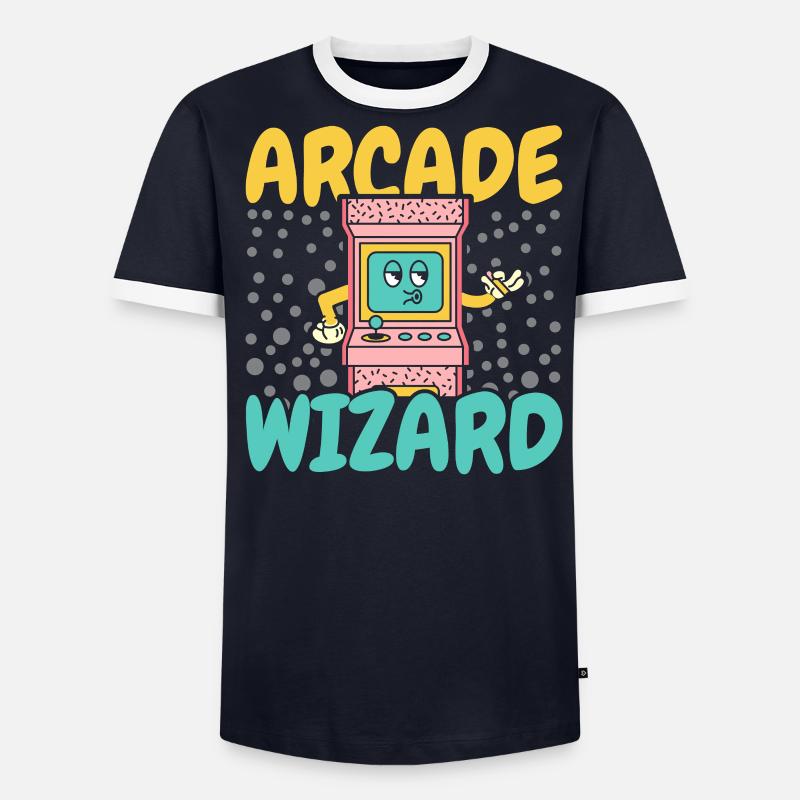 Jeux d’arcade Jeu vidéo Nerd Streamer T-shirt contrasté Homme