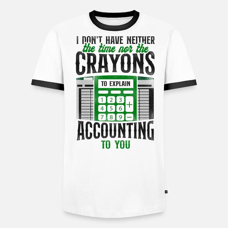 Comptable Comptable Comptable Comptabilité T-shirt contrasté Homme