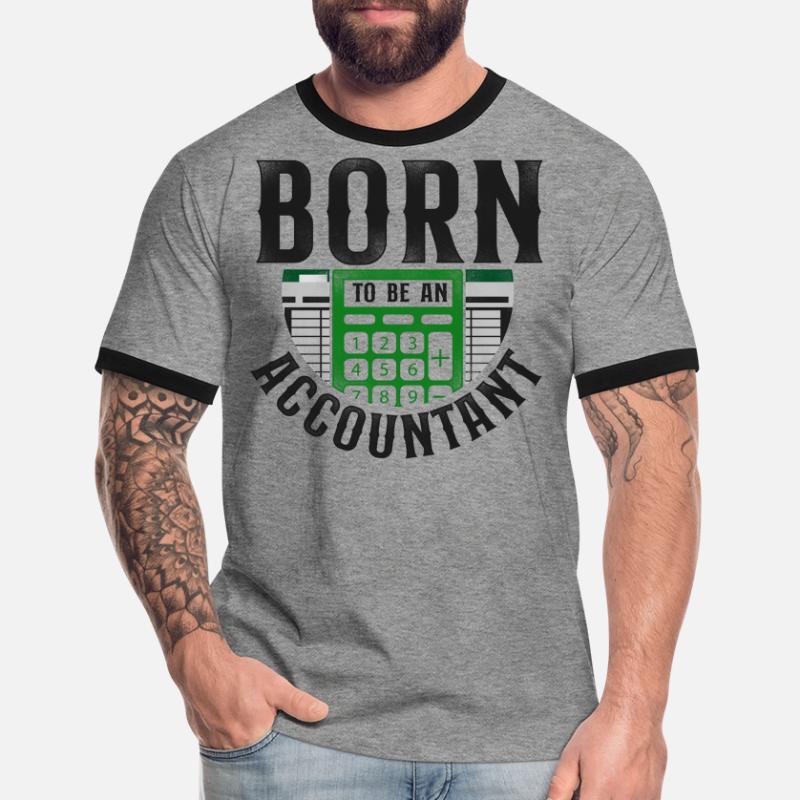Comptable Comptable Comptable Comptabilité T-shirt contrasté Homme