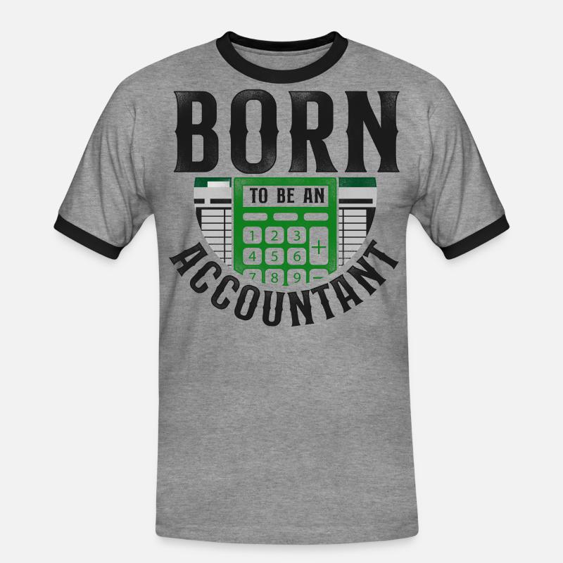 Comptable Comptable Comptable Comptabilité - T-shirt contrasté Homme - gris chiné/noir