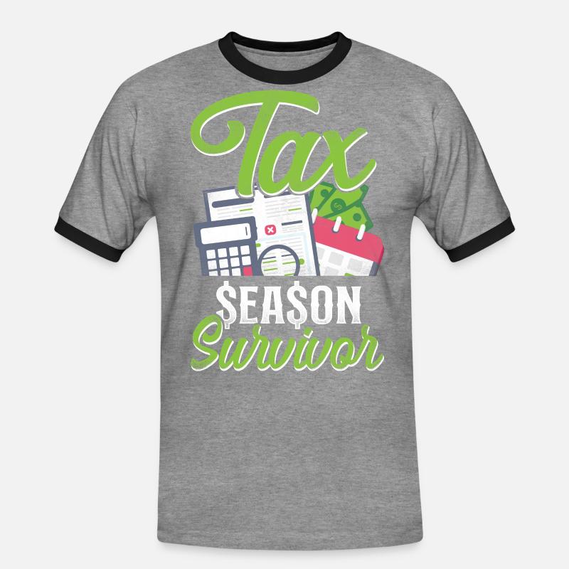 Comptable Comptable Comptable Comptabilité - T-shirt contrasté Homme - gris chiné/noir